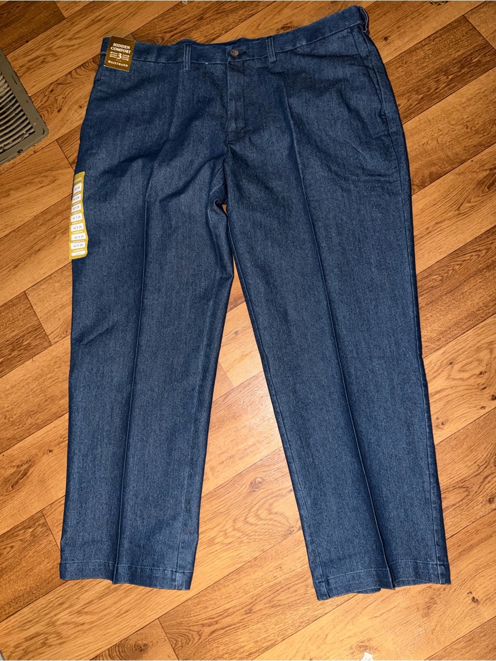 Haggar Classic Fit Blue Stretch Denim Pants
